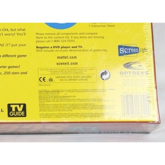 SCENE IT ? TV Trivia DVD Board Game of the Year 2005 Factory NEW Sealed Mattel - Picture 3 of 3